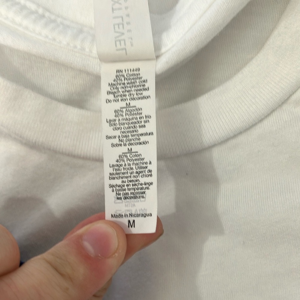 3 Next Level Apparel White Short Sleeve Crew Neck Tee - Picture 3 of 5